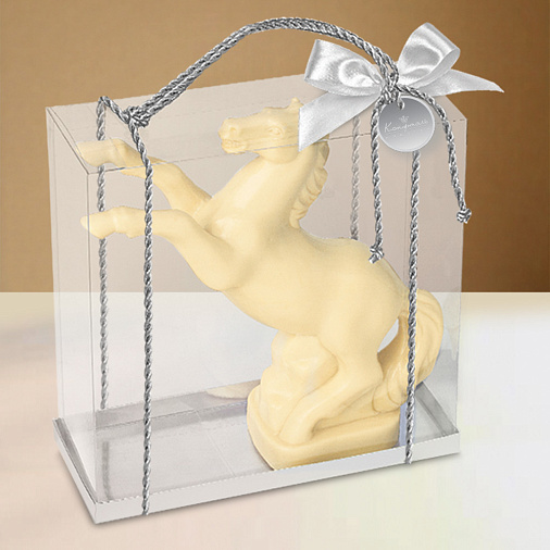 "Конь на дыбах" скульптура шоколад белый 750г