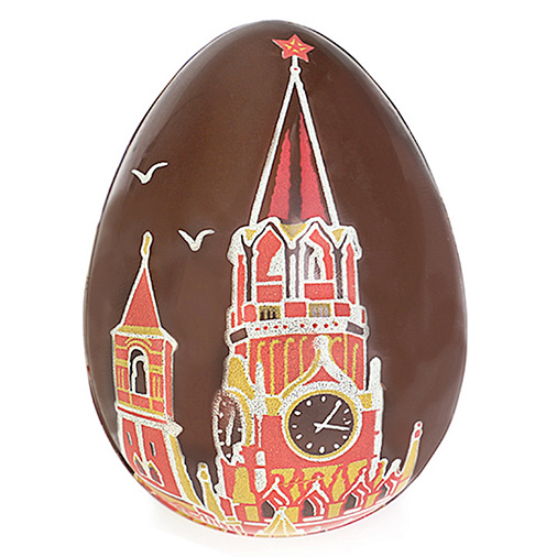 "Виды Москвы" набор 3 яйца белый и молочный шоколад