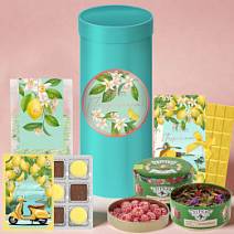 Подарочный набор: шоколад, мармелад, глазированные конфеты, чай 380г