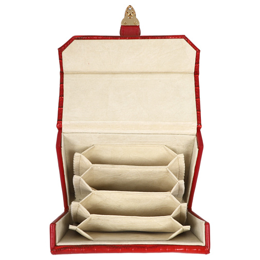 Шкатулка для украшений красная 12,5х5х10см