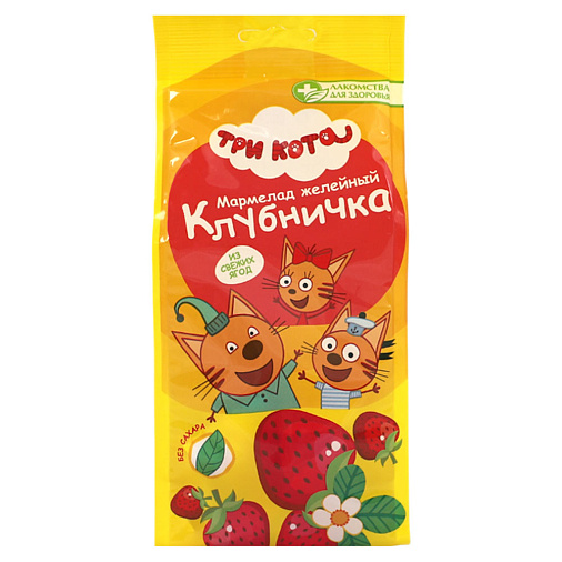 "Три кота" детский мармелад клубника 105г