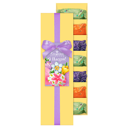 Пасхальный набор двуслойных конфет в горьком шоколаде