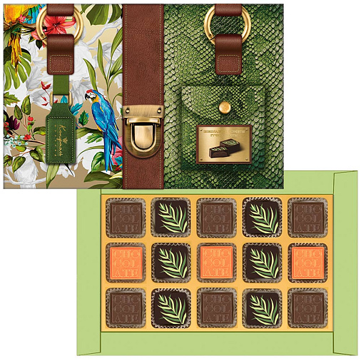 Набор шоколадных конфет (зеленый)