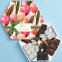 Набор суфле ванильного, кофейного и шоколадного в горьком шоколаде (тюльпаны)