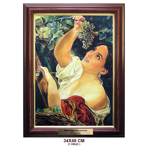 Картина из шоколада 1 лицо 34х48 см