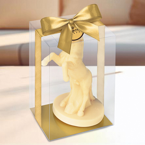 "Конь на дыбах" скульптура белый шоколад 180г