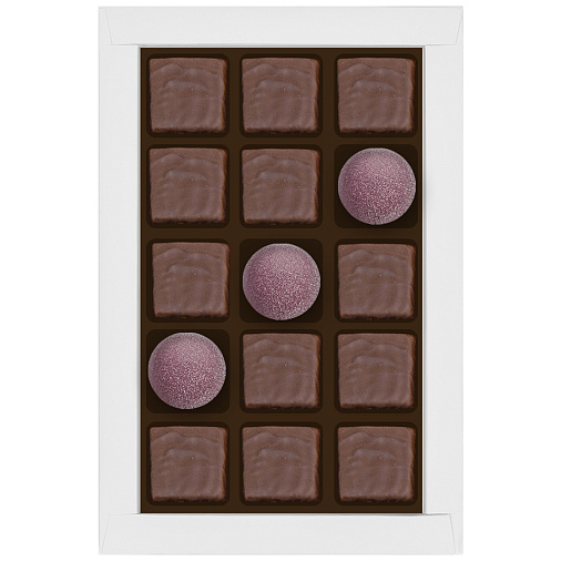 Набор шоколадных конфет и мармелада