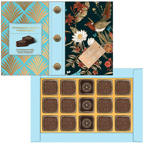 Набор шоколадных конфет (голубой)