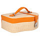 Шкатулка для украшений оранжевая 21х12х8 см 