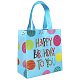Подарочный пакет на День рождения 22*11*23см голубой