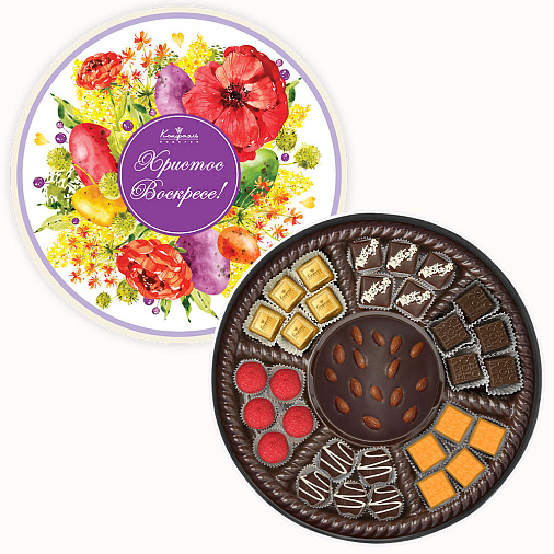 Пасхальный подарочный набор: шоколад, драже, мармелад, конфеты 