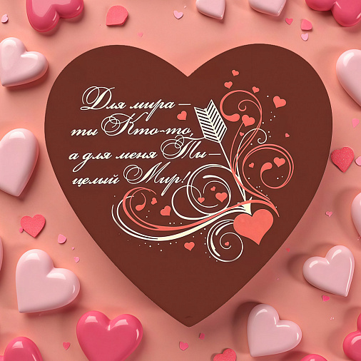 Сердце из молочного шоколада 40г