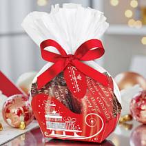 Новогодний набор  двуслойных конфет мармелад + суфле в горьком шоколаде 75г