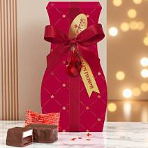 Новогодний набор двуслойных конфет суфле + мармелад в горьком шоколаде 120г