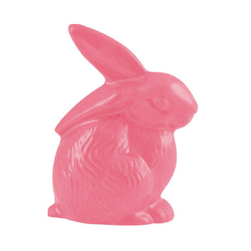 Пасхальный кролик из клубничного шоколада