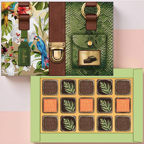 Набор шоколадных конфет (зеленый)