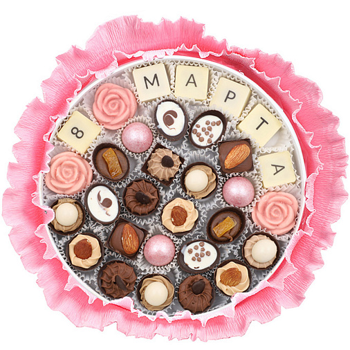 "8 марта" букет из конфет ручной работы 325г