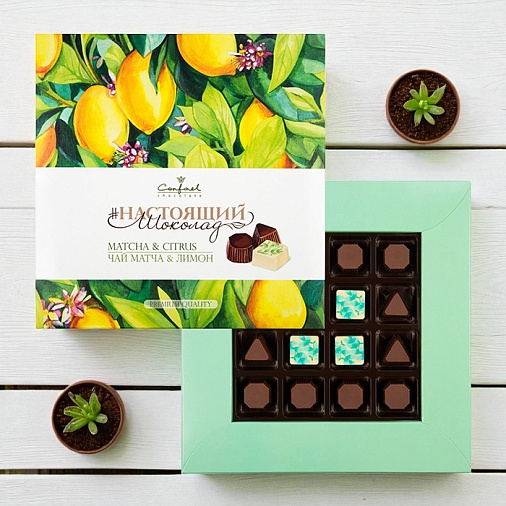 "Чай матча и лимон" набор конфет ассорти 140г