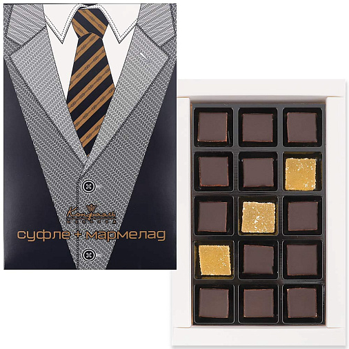 Мужской набор мармелада и шоколадных конфет (галстук)