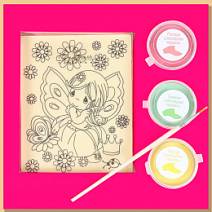 "Фея - бабочка" раскраска белый шоколад