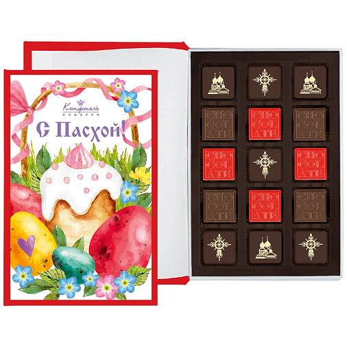Пасхальная книга с конфетами ассорти 140г