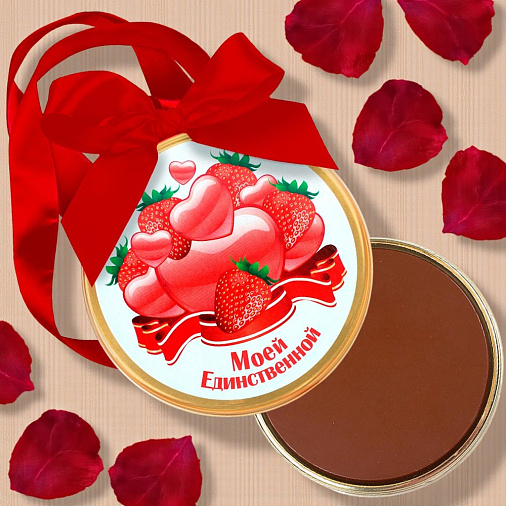 "Моей единственной" медаль молочный шоколад  70г