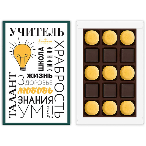 "Учителю" банановый мармелад и конфеты суфле 185г