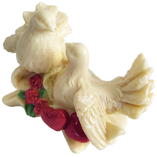 "Голуби" скульптура белый шоколад