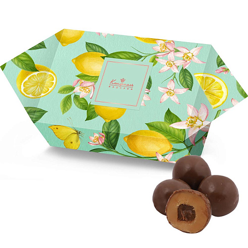 Драже "Ирис" в молочном шоколаде (лимонная коллекция)