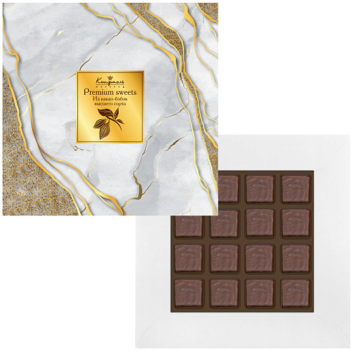 Набор суфле ванильного, кофейного и шоколадного в горьком шоколаде