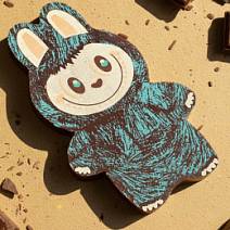 "Лабубушка" шоколад молочный 18г (голубой декор)