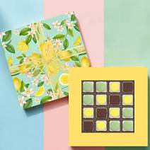 Набор конфет: мармелад со вкусом «Банан», «Зеленая дыня», лимонное суфле в горьком шоколаде 225г