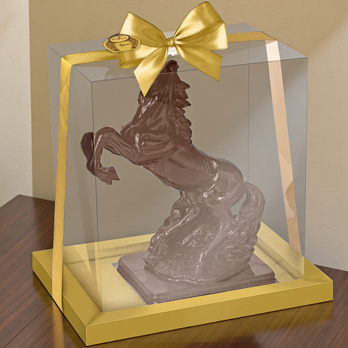 "Конь на дыбах" скульптура шоколад молочный 2800г