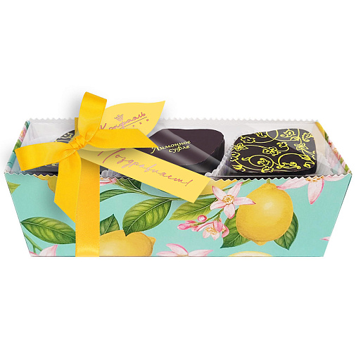 Набор лимонного суфле в горьком шоколаде 90г