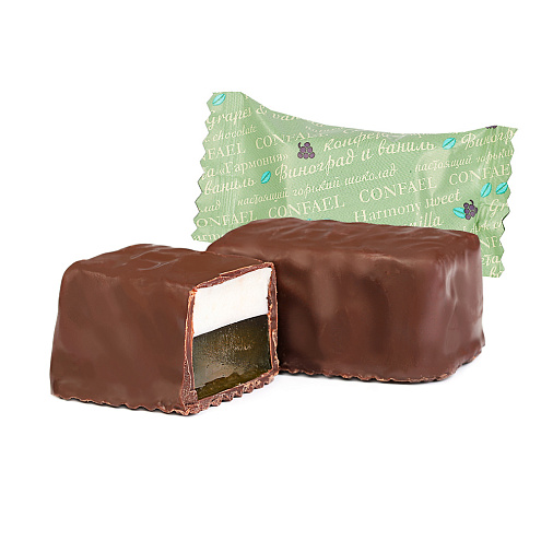 "Ураза-Байрам" подарочный набор двуслойных конфет мармелад+суфле (цвет капучино)