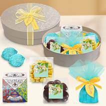 Подарочный набор: драже, конфеты глазированные, чай 260г