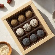 Финиковый трюфель кофе с цедрой апельсина, Кунжут, Мак 150г