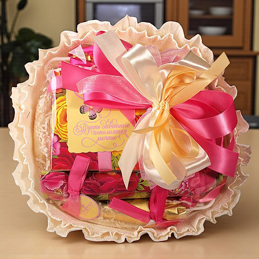 "Пусть исполняются мечты" букет из шоколада и конфет 310г