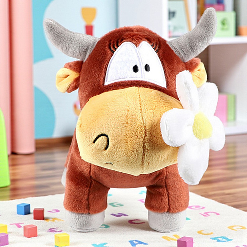 Мягкая игрушка бычок "Ромашка"