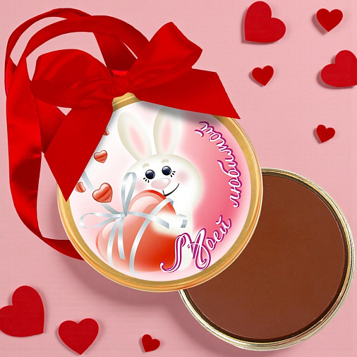 "Моей любимой" медаль молочный шоколад 70г