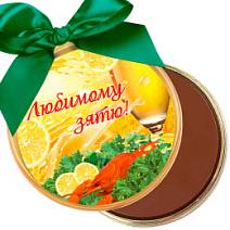 Зятю медаль молочный шоколад 70г