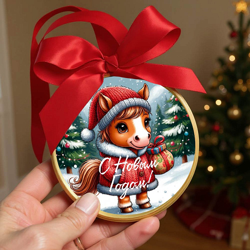 "Символ года 2026" медаль молочный шоколад 70г