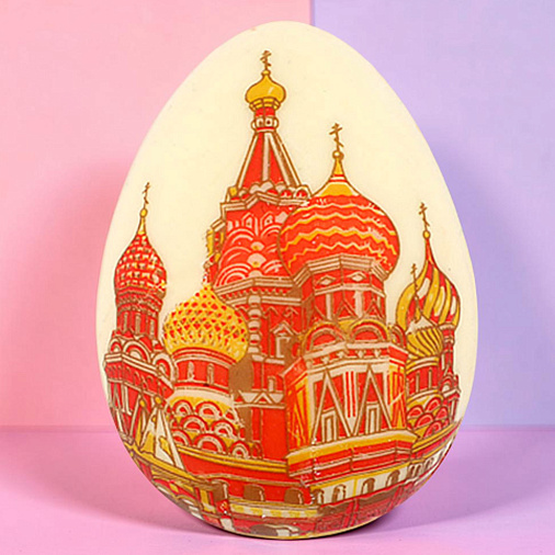 "Собор Василия Блаженного" яйцо белый шоколад 