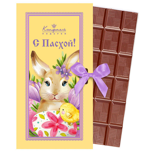 "Заяц" молочный шоколад с хрустящей вафлей