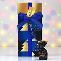 Новогодний набор конфет суфле + безе в горьком шоколаде 145г