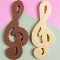 "Скрипичный ключ" скульптура шоколадная в ассортименте