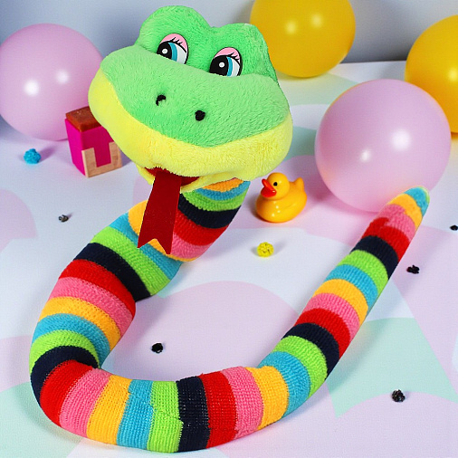 Мягкая игрушка "Змея" цветная