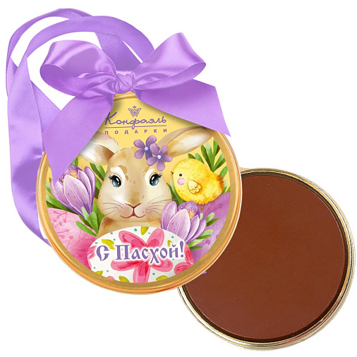 "С Пасхой" медаль молочный шоколад