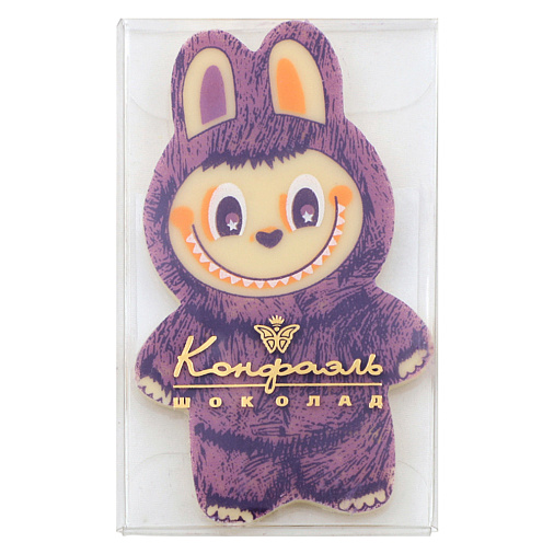 "Лабубушка" шоколад белый 18г (сиреневый декор)