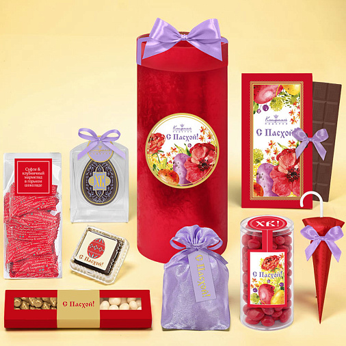 Пасхальный подарочный набор: шоколад, драже, мармелад, конфеты